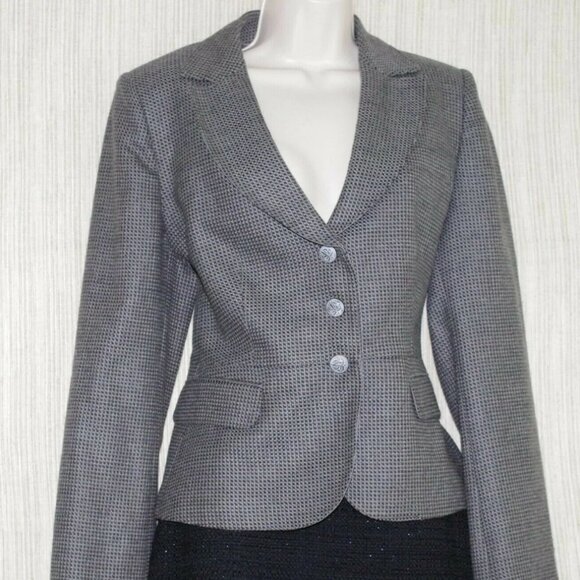 Armani Collezioni Elegant Gray Jacket Blazer size 12/48 - Picture 1 of 7